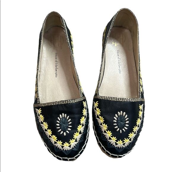 House of Harlow 1960 embroidered espadrilles size 37/ 6.5 - Picture 7 of 7